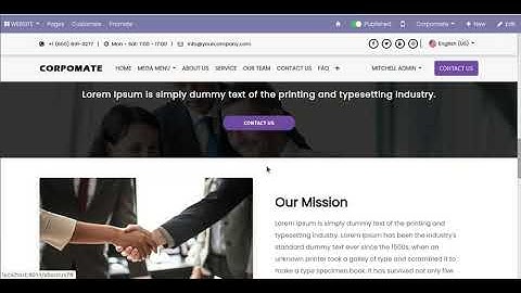 Corpomate Theme v14 - Theme 7 Odoo