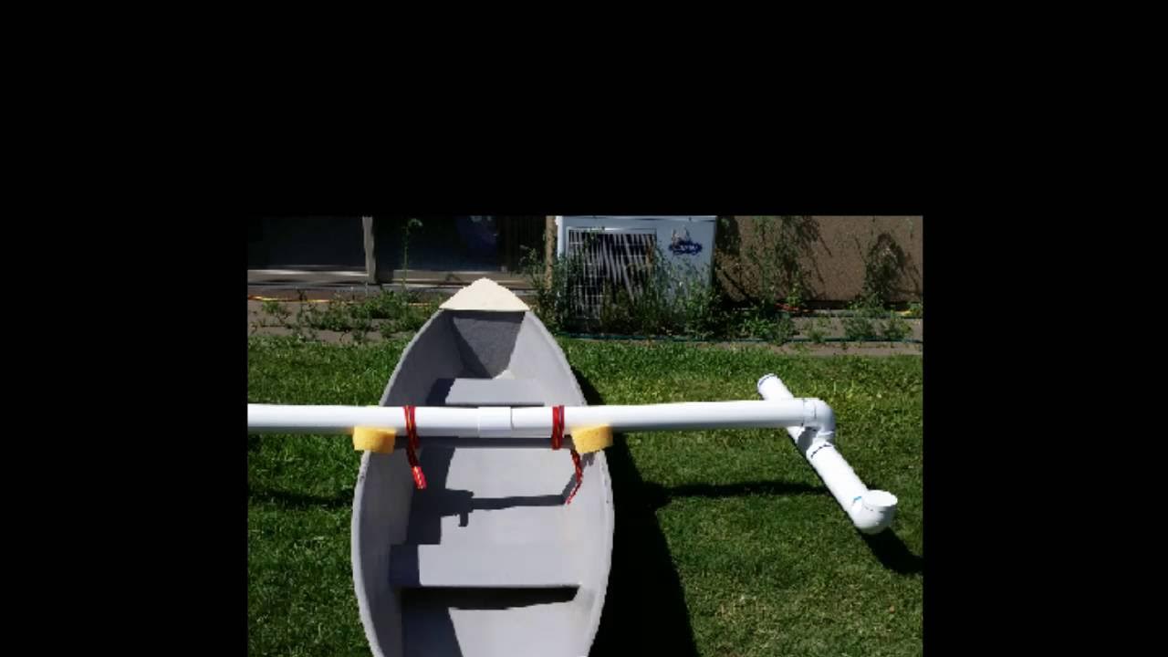 Pvc Stabilizers for a canoe 