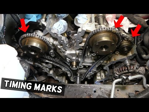 TIMING MARKS FORD TAURUS, TAURUS X FUSION SPORT. TIMING CHAIN MARKS