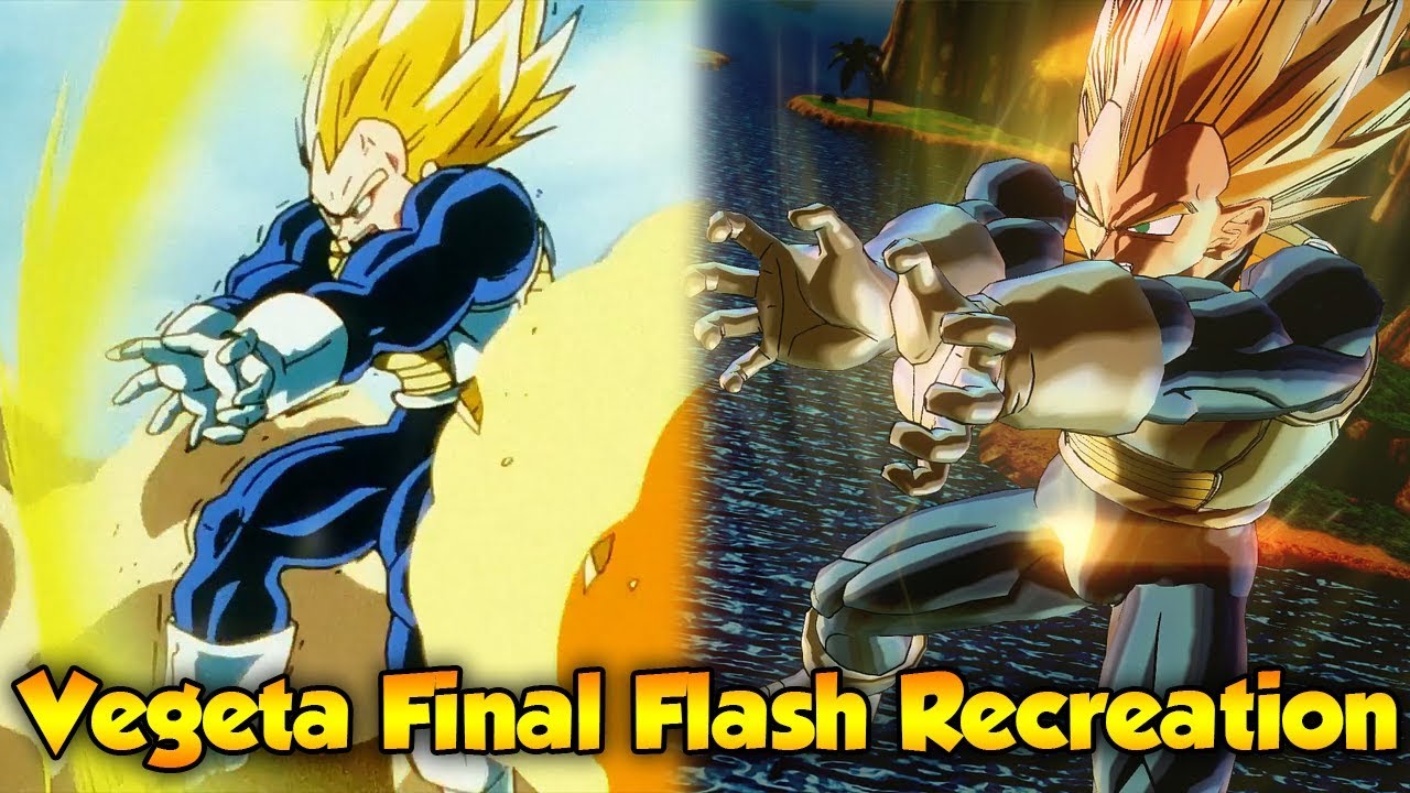 Vegeta's Final Flash Comparison