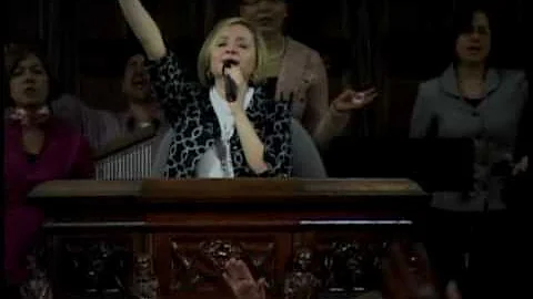 Lissette Fuentes Worshipping at Nuevos Comienzos
