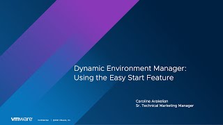 Dynamic Environment Manager: Using the Easy Start Feature screenshot 4