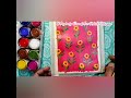 DIY Colourful Flower Painting With Acrylic Colours | Easy and simple |