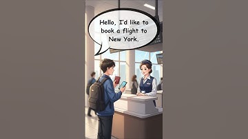 🎫 Buying a Plane Ticket at the Airport – Simple English Conversation Practice for Travelers