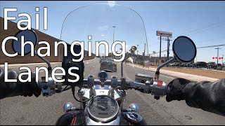 Driver Fails To Change Lanes