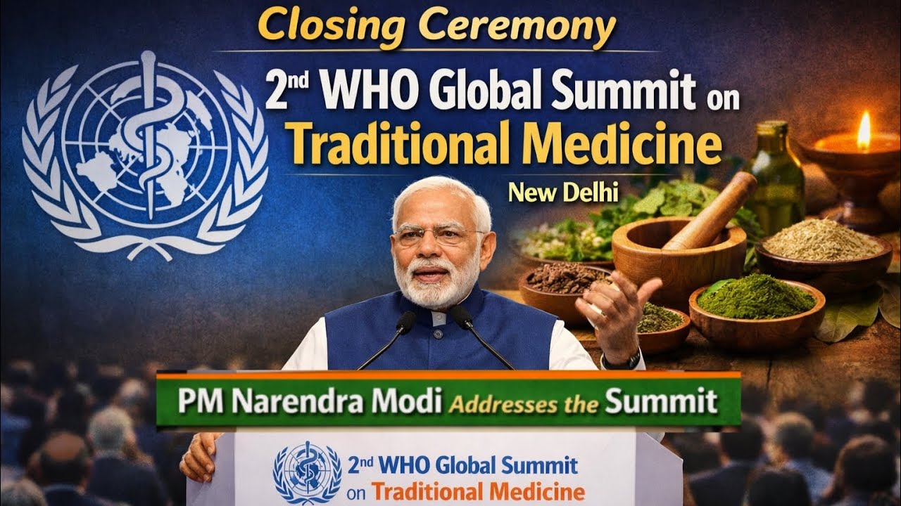 PM Narendra Modi का बड़ा संबोधन | WHO Global Summit on Traditional Medicine | New Delhi