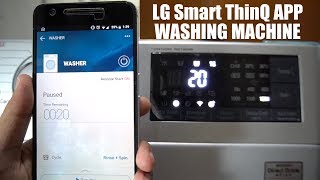 LG Smart ThinQ App Setup & Demo - Front Load Washing Machine screenshot 4