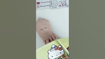 ✂️ Paper Cutting: Hello Kitty in Mittens #asmr #timelapse #process #satisfying