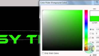 How to: Make Glossy Text In Adobe Photoshop Cs4, Cs5, Cs6!