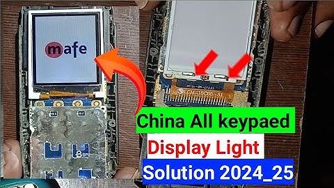 China Keypad Phone Display Light Solution |   | all china mobile display light jumper solution