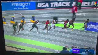 Jordan Anthony Vs Noah Lyles Vs Trayvon Bromell US Indoors 60m Finals #trackandfield #olympics 