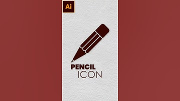 How to create Pencil Icon in Adobe Illustrator #Shorts