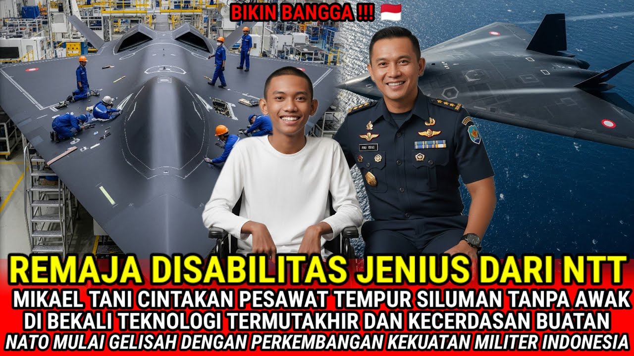 BIKIN BANGGA!!! REMAJA DISABILITAS JENIUS NTT CIPTAKAN PESAWAT TEMPUR SILUMAN TANPA AWAK!!!