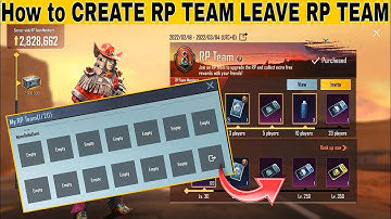 how to leave RP team bgmi pubg mobile how to exit RP team bgmi pubg mobile m8 ROYAL PASS