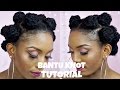 How To Bantu Knot Tutorial With Extensions On Short Natural Hair