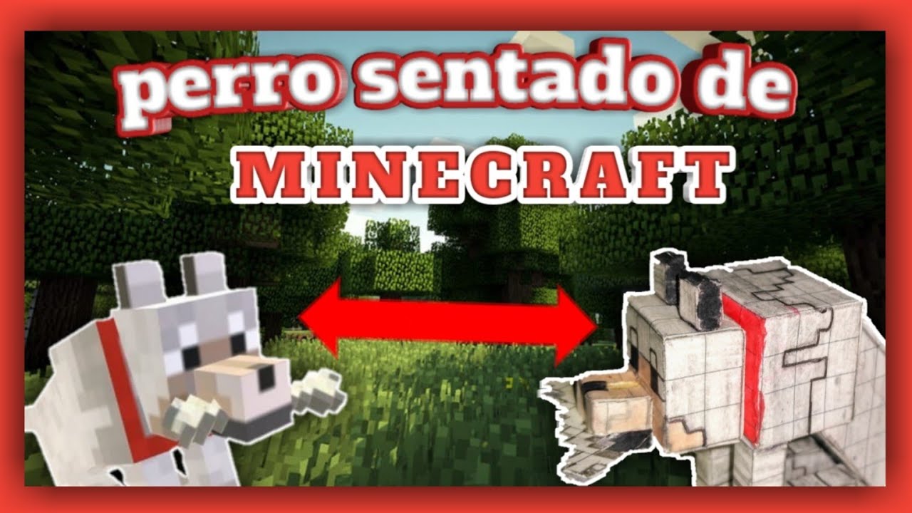 Como hacer al perro de Minecraft de papel paso a paso!!! super fácil YouTube