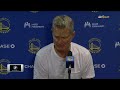 Steve Kerr Postgame Interview | Golden State Warriors lose to New Orleans Pelicans 114-105