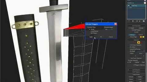 3Ds Max sword Tutorial Part3