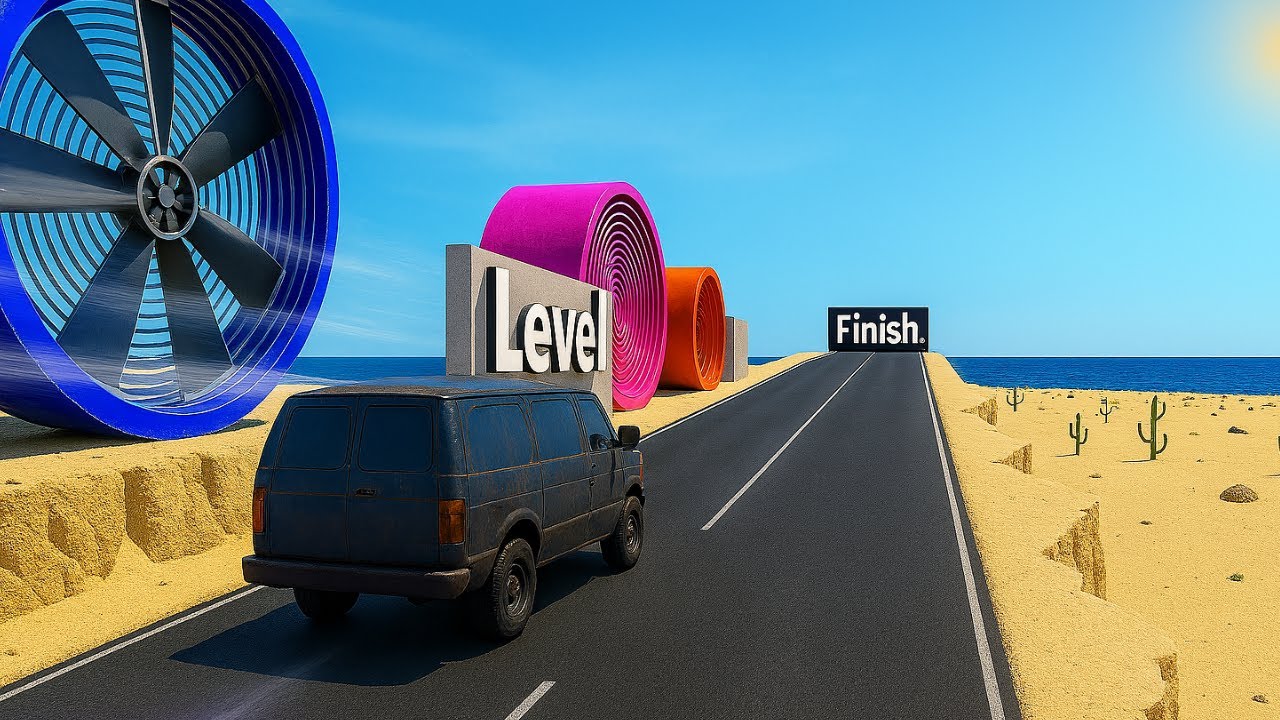 Random Cars VS EXTREME Fans -BeamNG