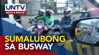 Motorcycle riders na nakitang nag counterflow sa EDSA Busway, ipinatutukoy na sa LTO