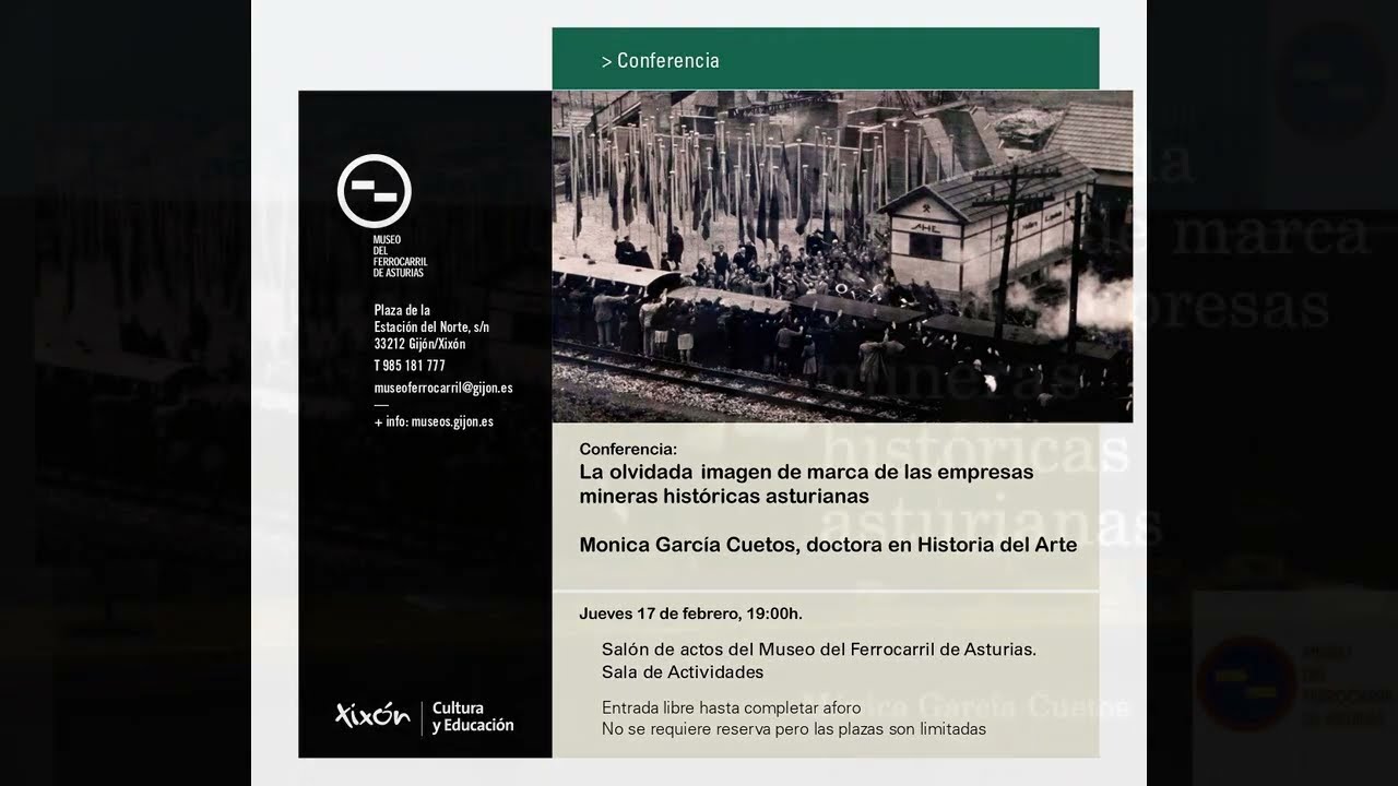 CONFERENCIA: "𝗟𝗮 𝗼𝗹𝘃𝗶𝗱𝗮𝗱𝗮 𝗶𝗺𝗮𝗴𝗲𝗻 𝗱𝗲 𝗺𝗮𝗿𝗰𝗮 𝗱𝗲 𝗹𝗮𝘀 𝗲𝗺𝗽𝗿𝗲𝘀𝗮𝘀 𝗮𝘀𝘁𝘂𝗿𝗶𝗮𝗻𝗮𝘀." Monica García Cuetos.