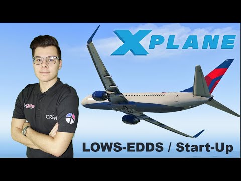 Xplane 11 / B737 ZIBO / LOWS-EDDS / Start-Up Procedure