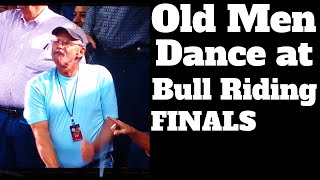 Las Vegas Events: Old Men Dancing at PBR Bull Riders Finals 2014