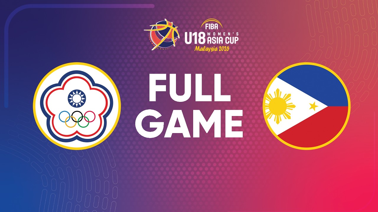 Chinese Taipei v Philippines | Full Basketball Game | FIBA U18 Women’s Asia Cup 2026 Division A