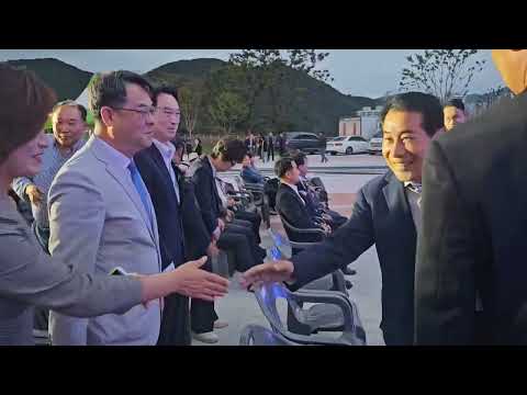 경남양산 박대조 나동연시장과 꼿꼿악수 웅상 센트럴파크 개관식 참석#양산시