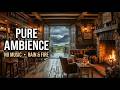Cozy Scottish Pub | Rain &amp; Fireplace Sounds 8 Hours – Pure Ambience, No Music