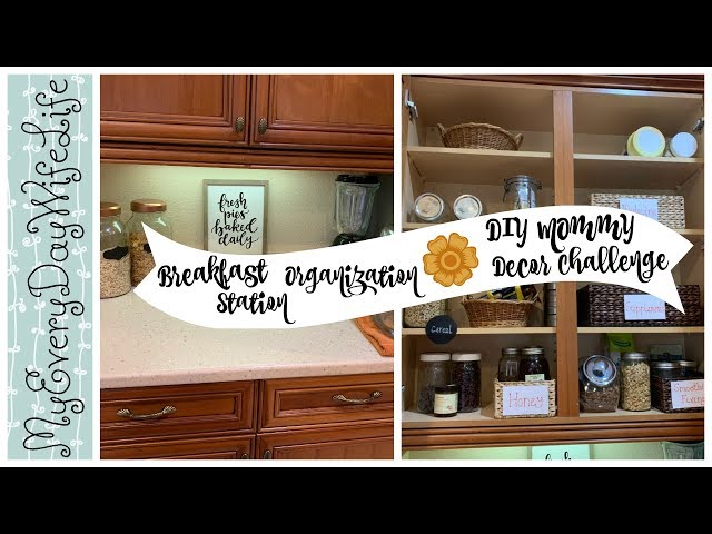 Zero Dollar Decorating Challenge- To Go Breakfast Station 