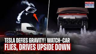 Tesla's 'FLYING CAR' Revealed! WATCH-Musk's Roadster Flies, Drives Upside Down In Stunning Demo