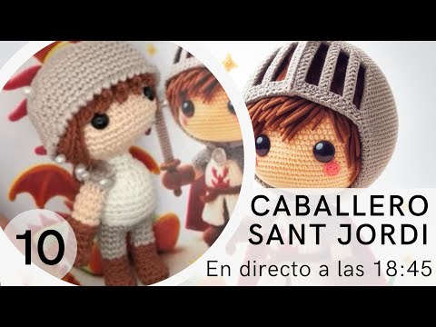 Caballero medieval o caballero sant Jordi o San Jorge  amigurumi 10 Caballero medieval o caballero sant Jordi o San Jorge  amigurumi 10