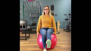Seated Leg Kick Ta Activation On Physioball