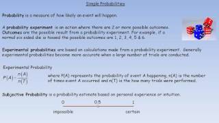Simple Probabilities