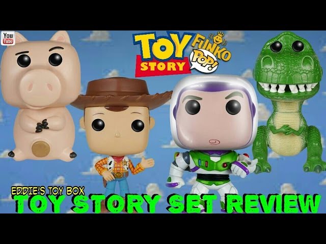 Funko Pop! Toy Story 20th Anniversary Complete Set of 5 (Woody, Buzz, Rex,  Hamm)