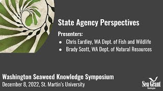 9: State Agency Perspectives