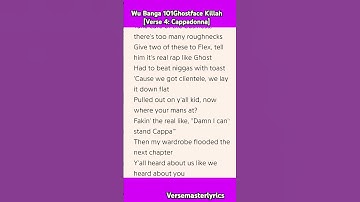 Thumbnail of Wu Banga 101 Ghostface Killah [Verse 4: Cappadonna] #hiphop #rap #music #lyrics #Verse