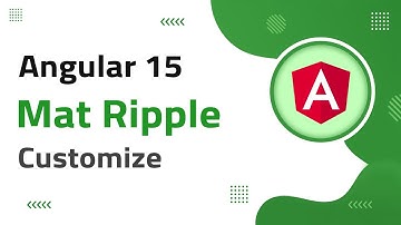 44) Mat Ripple Customization in Angular 15 | angular material | angular 15 tutorial