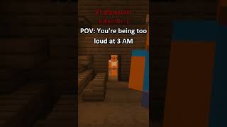 The 3 AM Dad stare #minecraft #memes #funny #fyp #skit #minecraftskit #ericdoa #music #agoraphobia