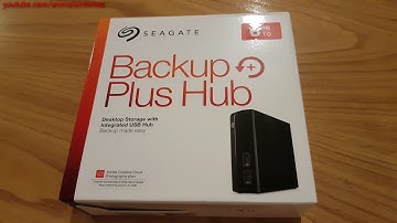 Seagate 6TB Backup Plus Hub external HDD: unboxing. 4K UHD 2160p