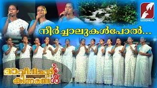 Neerchalukal Pol Ozhuki | DAVIDINTE KINNARANGAL|REALITY SHOW|MALAYALAM CHRISTIAN SONG | GOODNESS TV