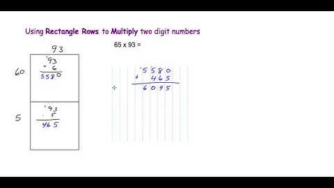 Multiplication Using Rectangle Rows to multiply two digit numbers on Vimeo
