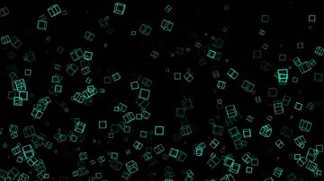 Cube 3D Particle Falling Drop Video Motion Footage Free Download No Copyright