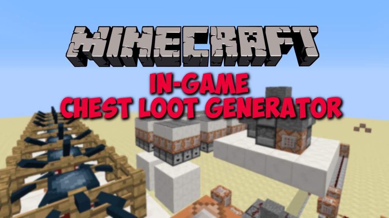 Minecraft: In-Game Random Chest Loot Generator - YouTube