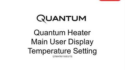 Dimplex Quantum Heater | Temperature Setting
