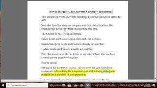 Integrate LiveChat with Salesforce: installation