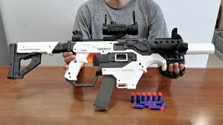 Kriss Vector Soft Bullet Toy Gun Unboxing 2022 - Flywheel Nerf SMG Blaster screenshot 2