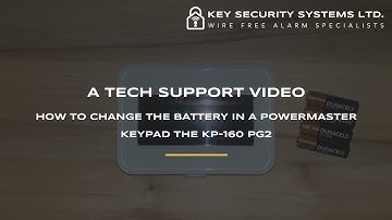 PowerMaster Keypad KP-160 PG2 Battery Change Video - Key Security Systems Ltd.