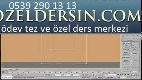 3ds Max Line Tool - Easy Beginner Tutorial 0539 290 13 13 | bitirme tezi